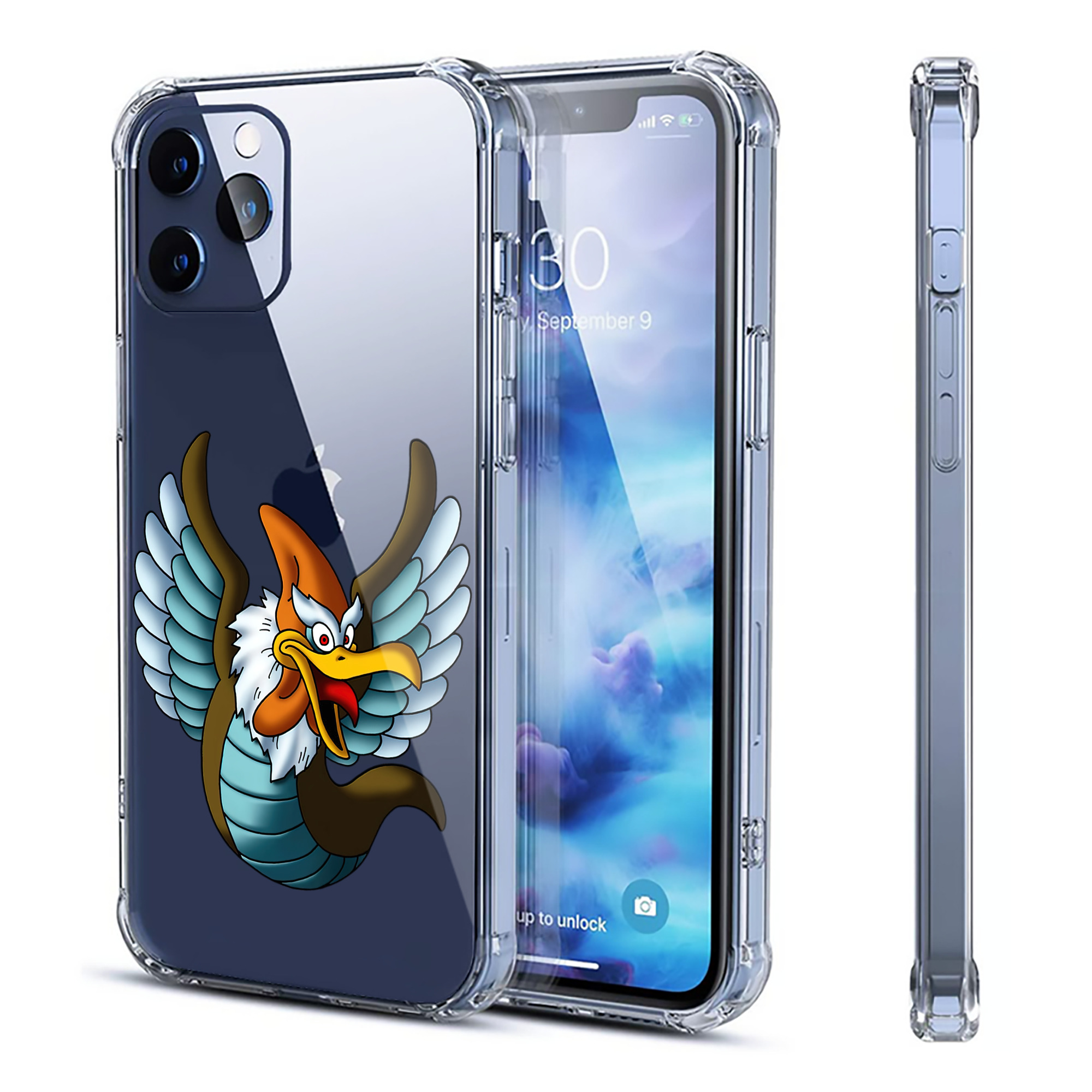 （画像用） ドラゴンクエスト Doragon Kuesuto Dragon Quest 【iPhone 12シリーズ対応】透明スマホケース（クリアソフトケース）